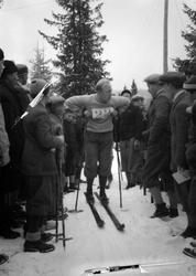 Hovedlandsrennet 1927. Gamle Lysgårdsbakken. Fra langrennet.