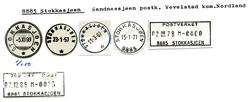 Stempelkatalog 8885 Stokkasjøen, Vevelstad, Nordland