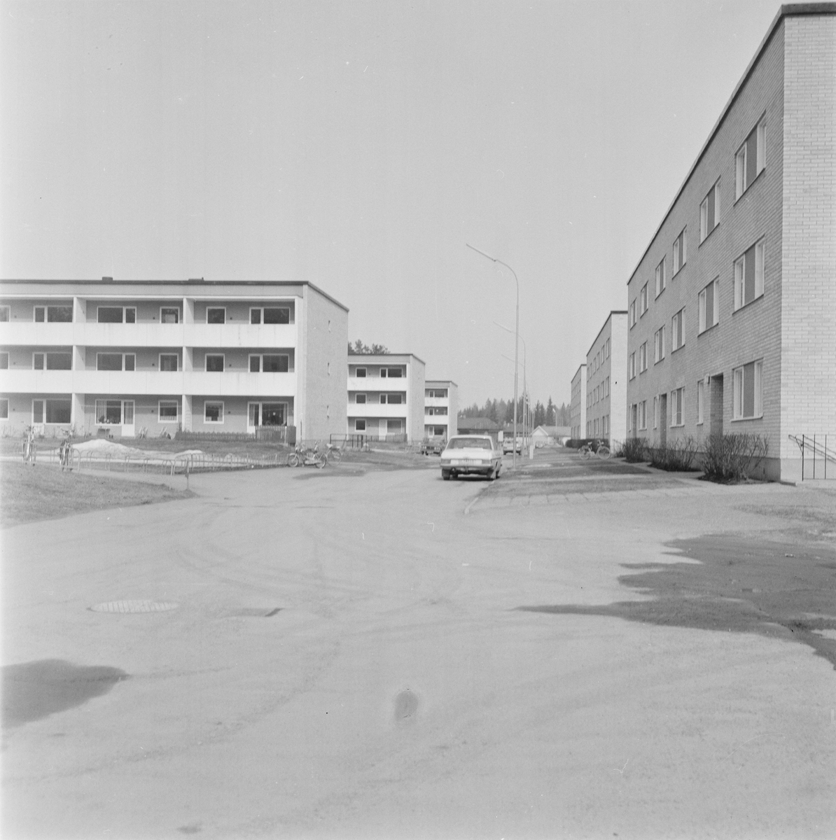 Bostadsområde i Söderfors, Söderfors socken, Uppland 1978