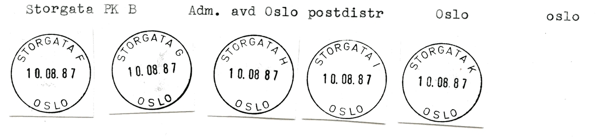 Stempelkatalog Storgata, Oslo, Oslo