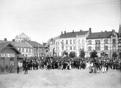 Folkeavstemningen om unionsoppsløsningen i 1905, torget i  S
