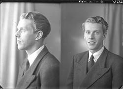 Potrett. Ung mann. Bestilt av Erling Mangård. Oslo.