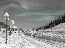 Brøyting ved Tonsåsen stasjon.