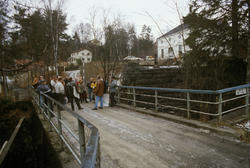 Lillehammer, nedre bydel, Mesnadalsarmen, befaring, bru over