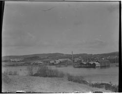 Utsikt mot  Verdalsbruket i Levanger.