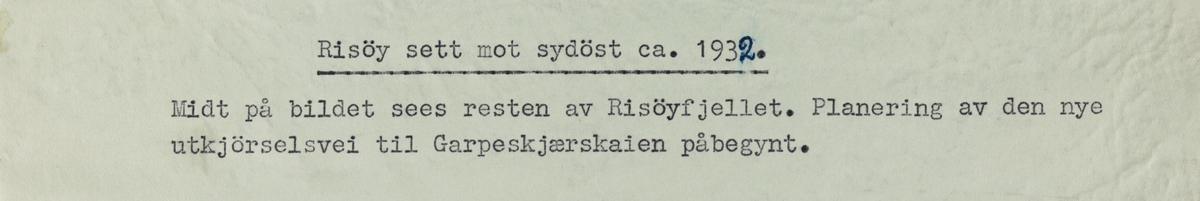 Risøen - Risøy sett mot sydøst ca.1932