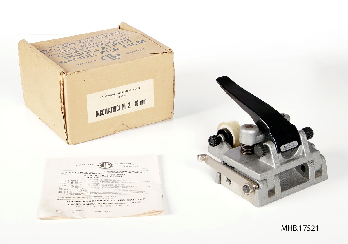 Splicing machine Mod. M2-16 mm og bruksanvisning ligger i original emballasje.
