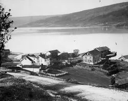 Repro: Lillehammer, nedre bydel (Berget), bryggen. Fotostatkopi.