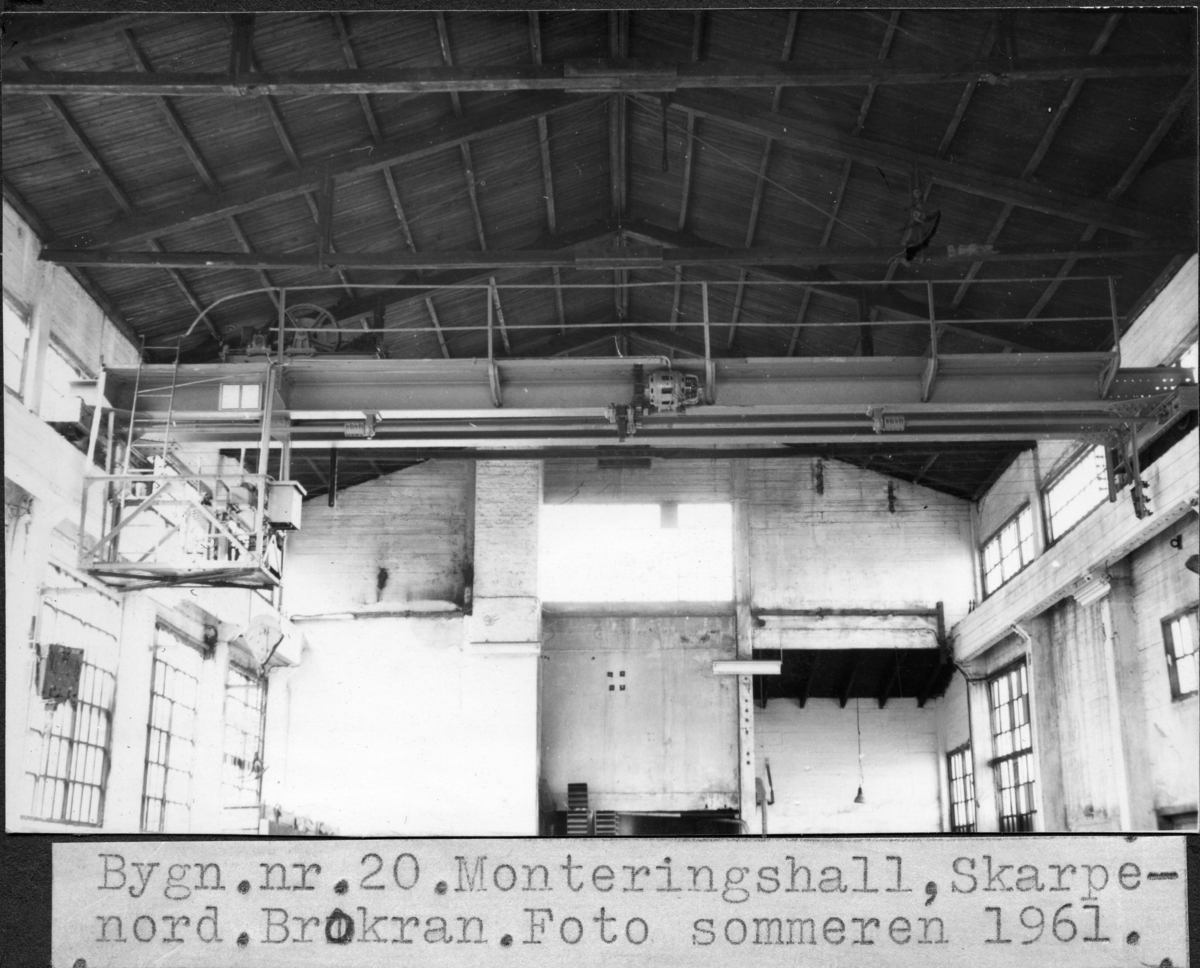 Bygg nr. 20 ved LMV - monteringshall