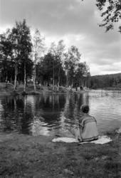 Sognsvann. Stemning på Sognsvann. Juli 1968
