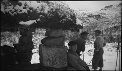 Skitur Brekken-Madlandshei. Lindtner, Oscar Johnsen, Malde, 