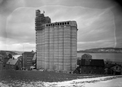 I. C. Piene & Søn i Buvika. Bygging av kornsilo