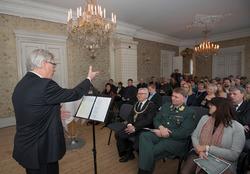 Historisk markering på Gaarder gard i Elverum, Hedmark. Her 