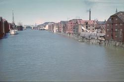 Utsikt fra Gamle Bybro nedover Nidelva