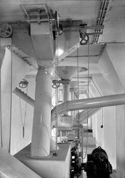 Interiør fra kornsilo i Buvika