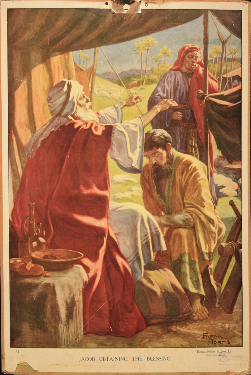 Jakob mottar velsigning.