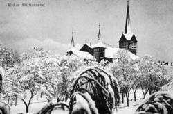 "Kirken i Kristiansund." Foto fra kirken på Kirkelandet i Kr