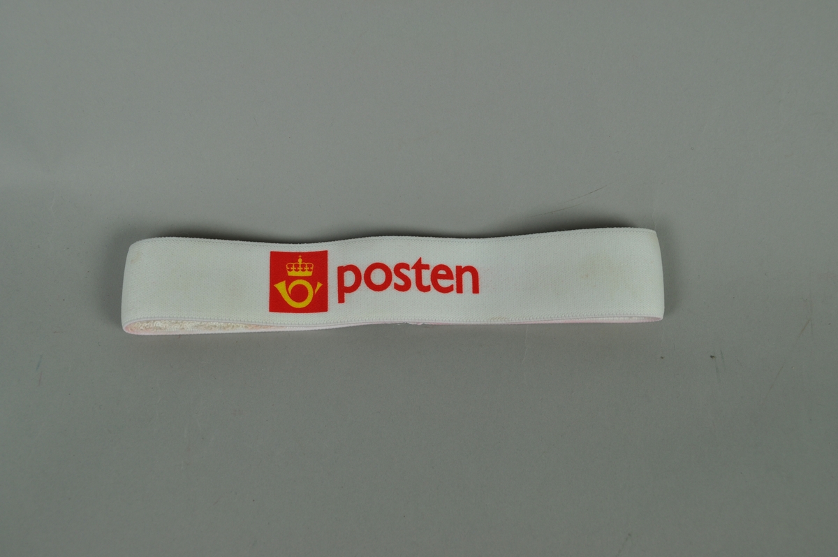 Pannebånd som reklameartikkel med Postens logo