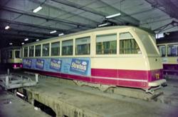 Trondheim Sporveis tilhengervogn nr. 72 ved Dalsenget