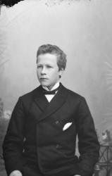 Portrett. Ung mann. Brystbilde. Anton Faukstad