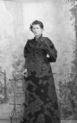 Portrett. Kvinne. Helfigur. Anna Faukstad