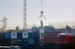 Anleggsområdet til Norwegian Contractors i Jåttåvågen ved St