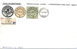 Stempelkatalog, 4935 Fiansvingen, Tvedestrand, Aust-Agder