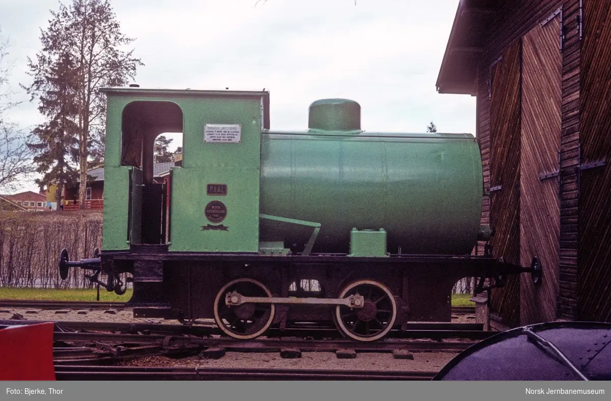 Fyrløst damplokomotiv PAAL fra Rjukan Salpeterfabriker på Jernbanemuseet