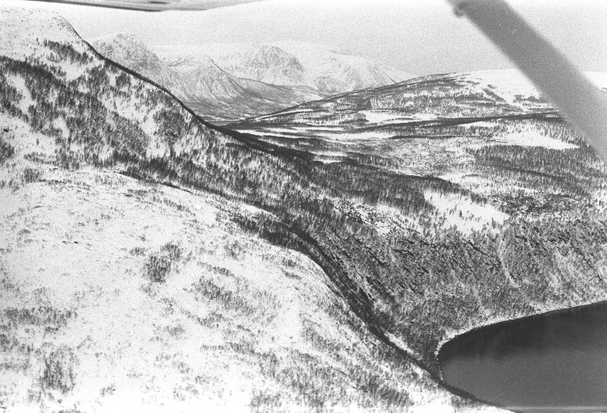 Flyfoto fra Aunfjellet.