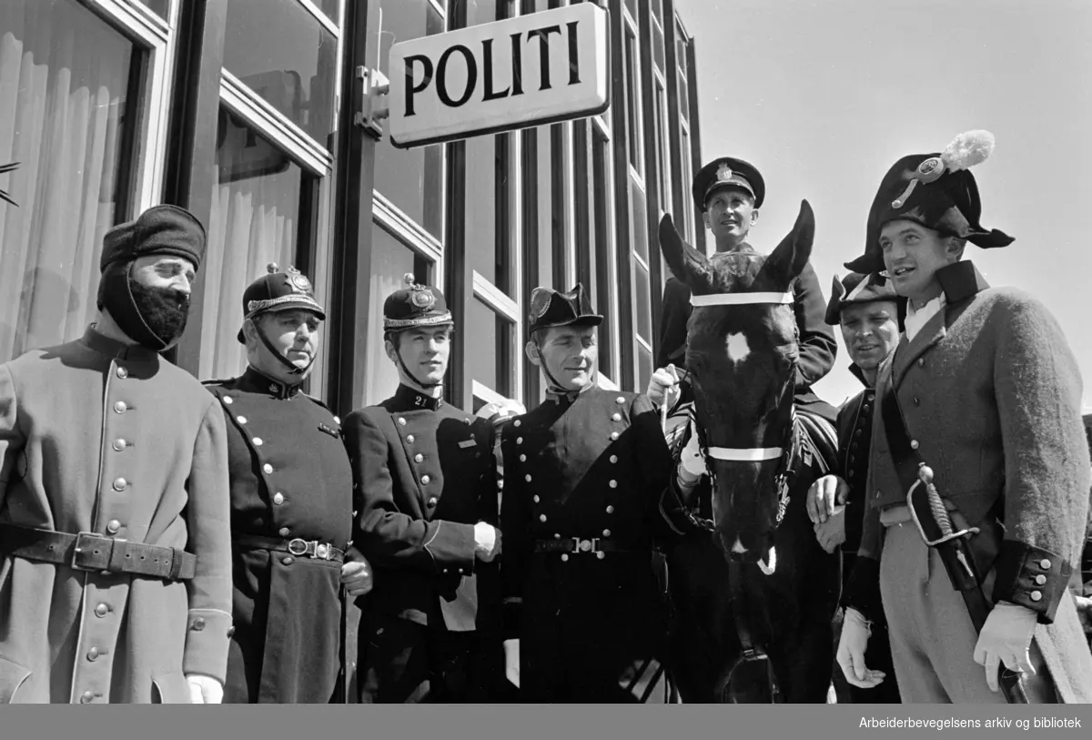 Økern politistasjon åpnet med karneval. Juni 1969