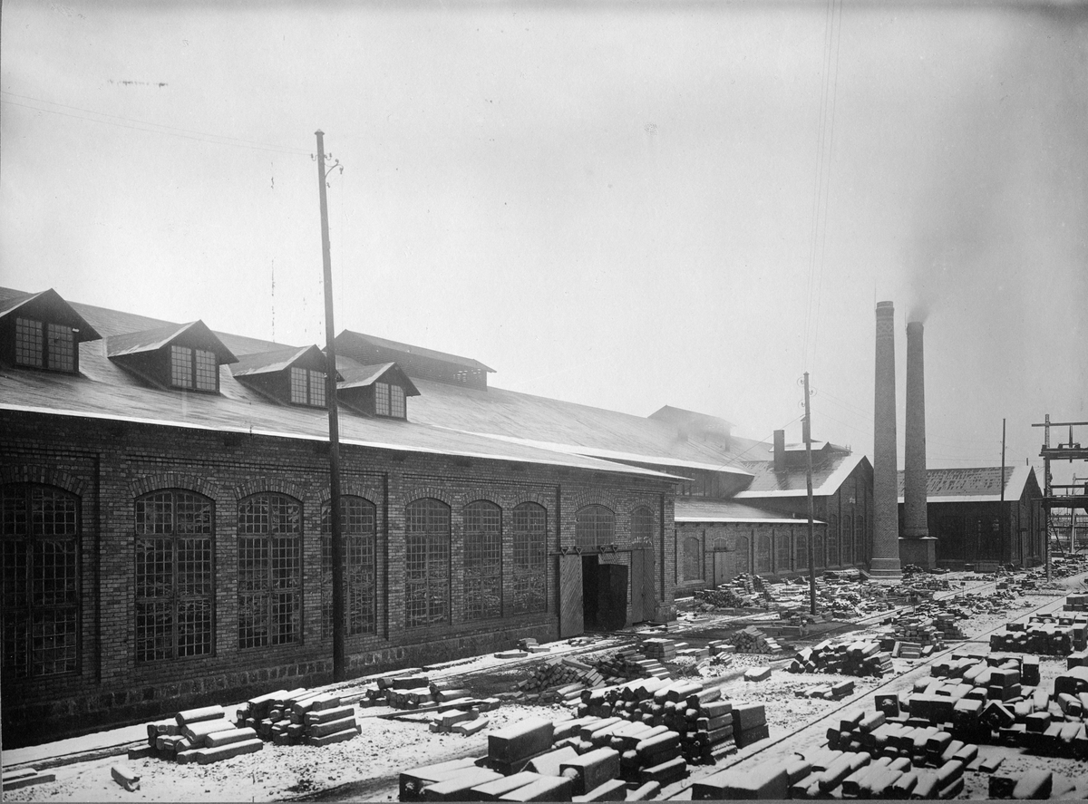 Fagersta Järnverk, omkring 1920. - Tekniska museet / DigitaltMuseum