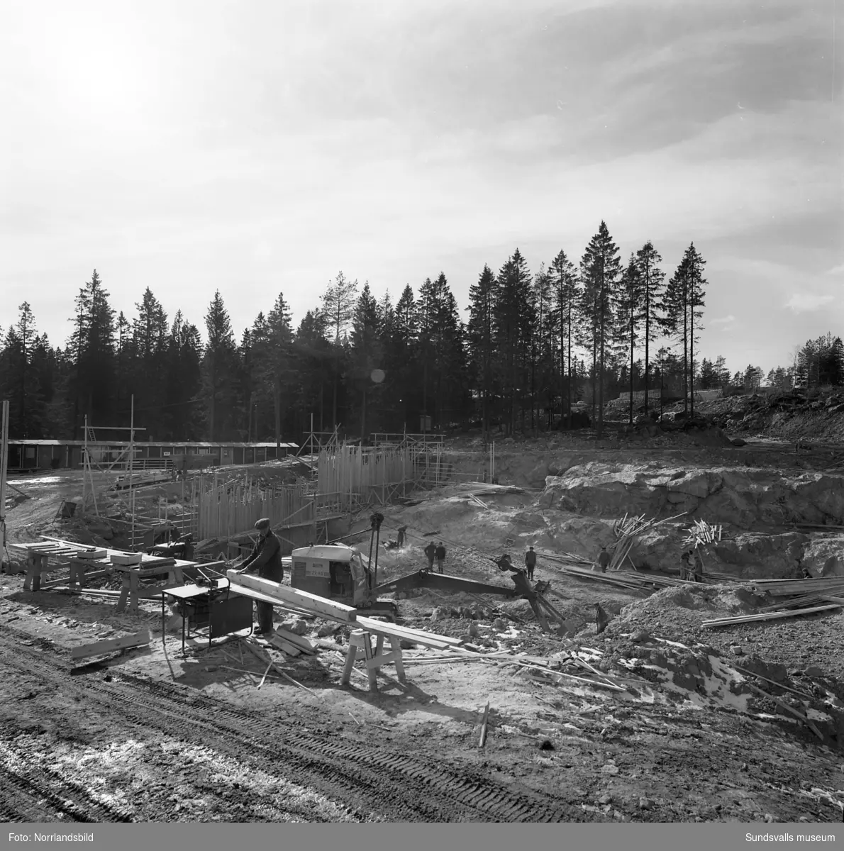 Kraftverksbygget i Nyhamn har påbörjats.