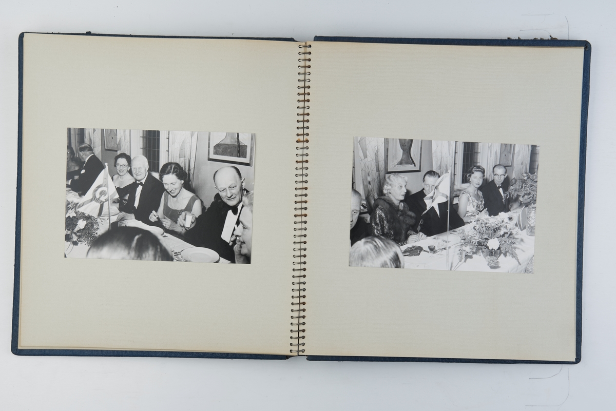Album med fotografier fra sjøsettingen av M/T Norse King 4. april 1959.