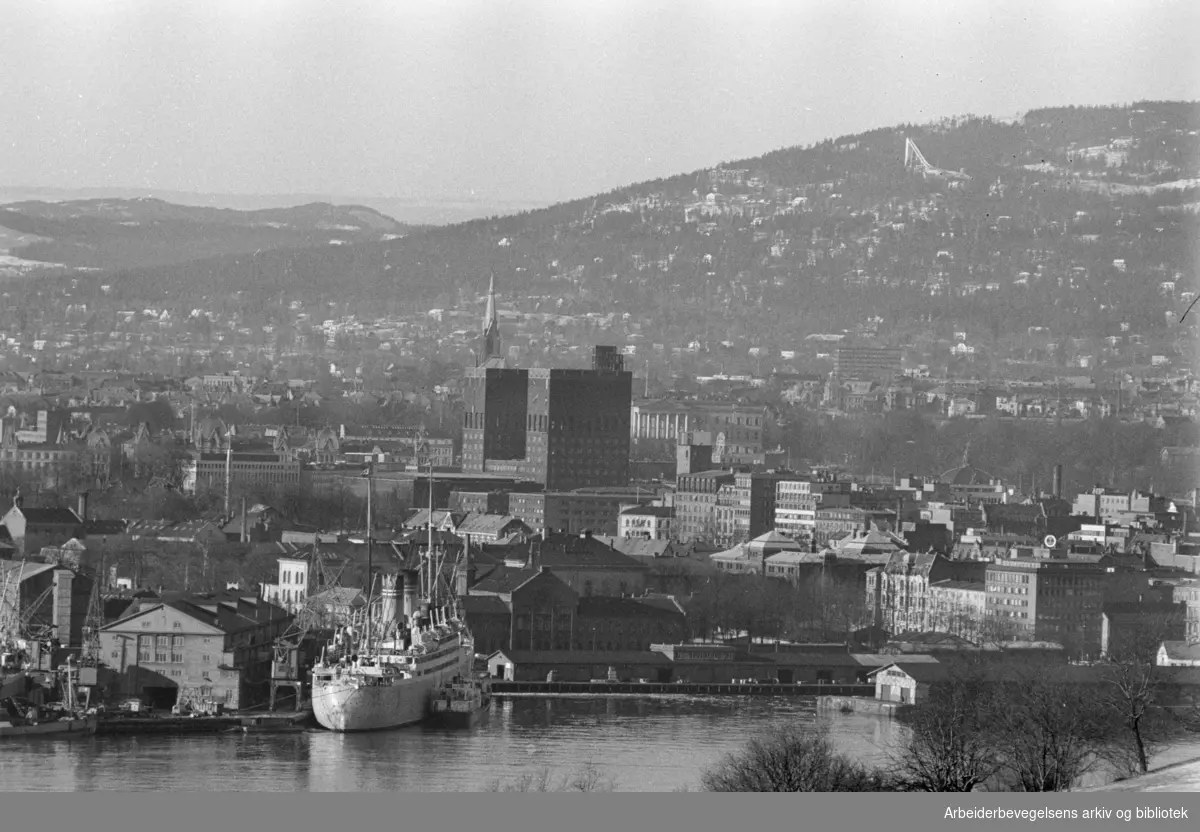 Havneområdet. Februar 1961