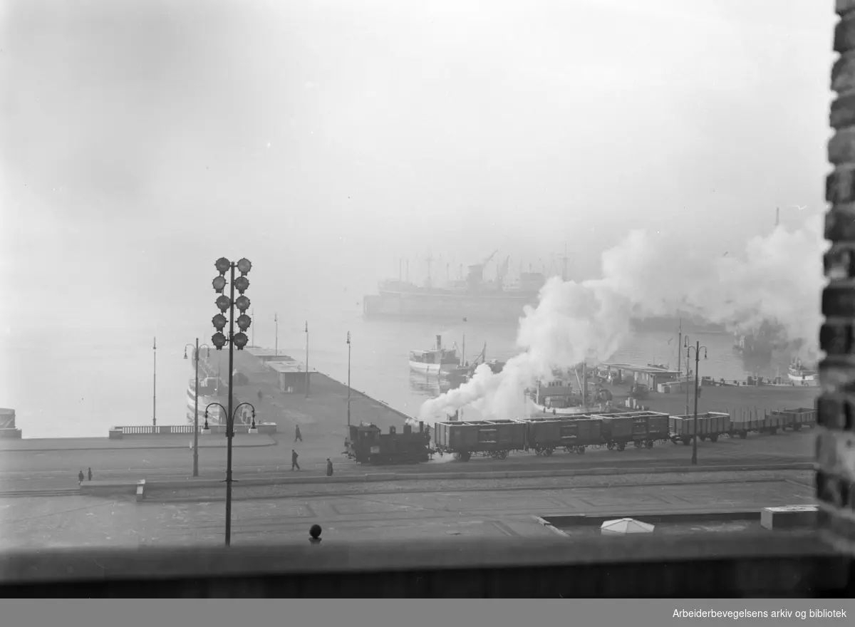 Havnebanen Oslo Ø. - Oslo V. Desember1952