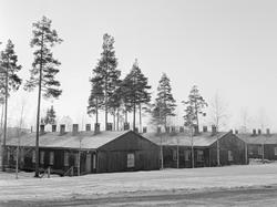 Såkalte tyskerbrakker ved Sønsterud i Åsnes i Solør.  Under 