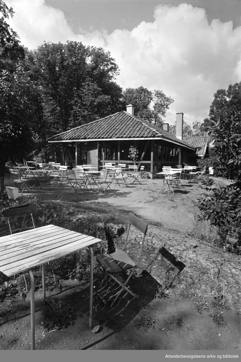 Bygdøy. Rodeløkken kafé. 1977