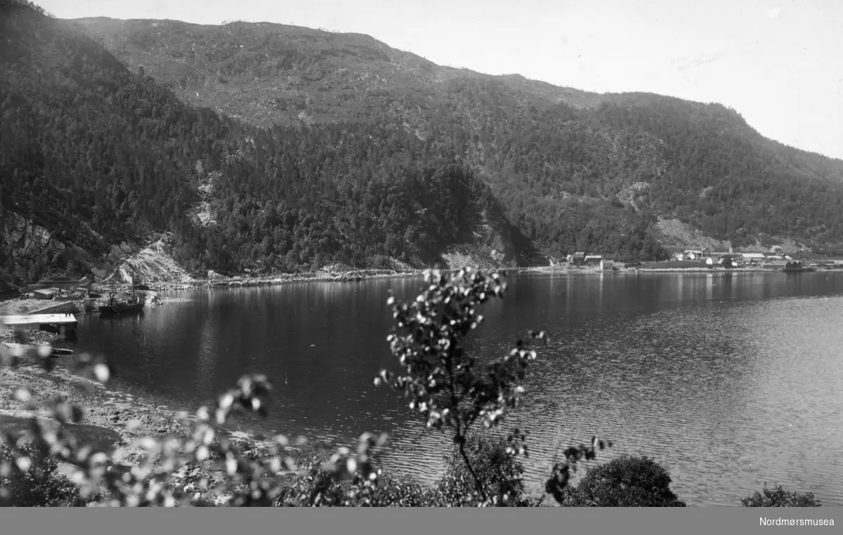 Foto trolig fra Valsøyfjorden i Halsa kommune. Samling fotografier fra Enge Bruk i Valsøyfjord i Halsa kommune. Eier av originalmaterialet er Kolbjørn Botten. Fra Nordmøre museums fotosamlinger.