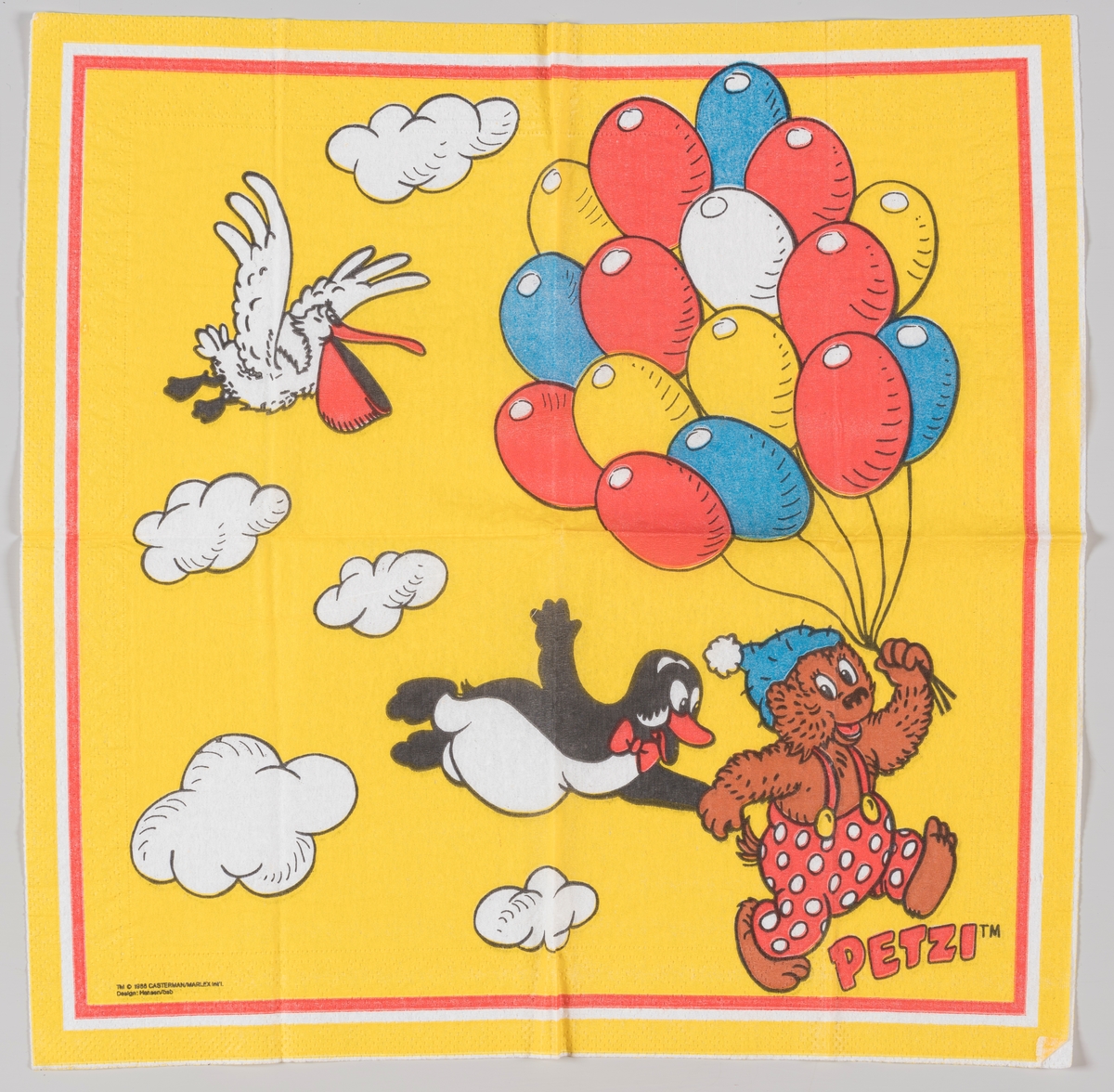 Rasmus Klump, pingvinen Pingo og pelikanen Pelle med en masse ballonger

Rasmus Klump er en dansk tegneserie som kom i 1951. Rasmus Klump heter Petzi på fransk, tysk, italiensk og portugisisk.