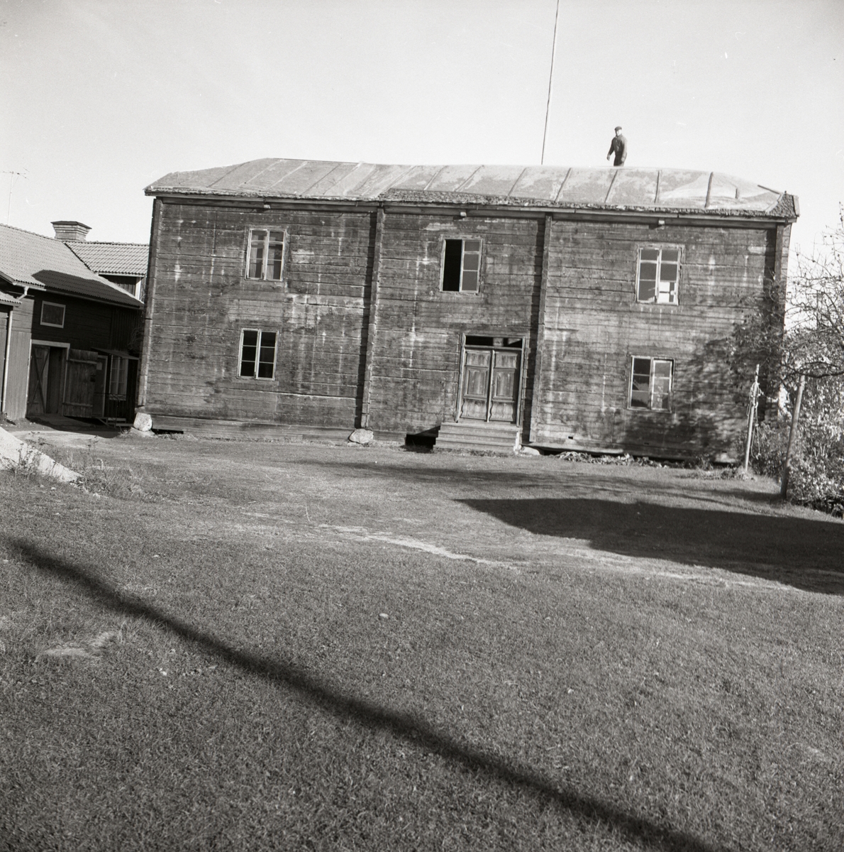 Mickelssons hus före nedmontering och flytttning, 1967-68 i Rengsjö.