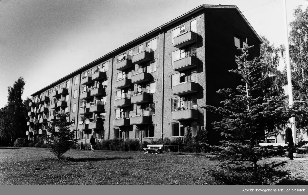 Bjølsen Servicehjem. Maridalsveien 207. September 1982