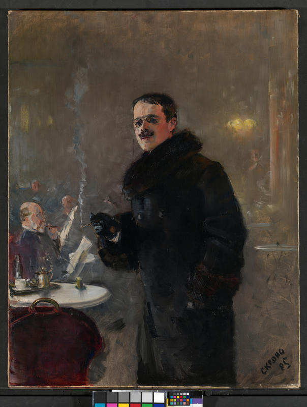 Maleren Gerhard Munthe malt av Christian Krohg i 1885