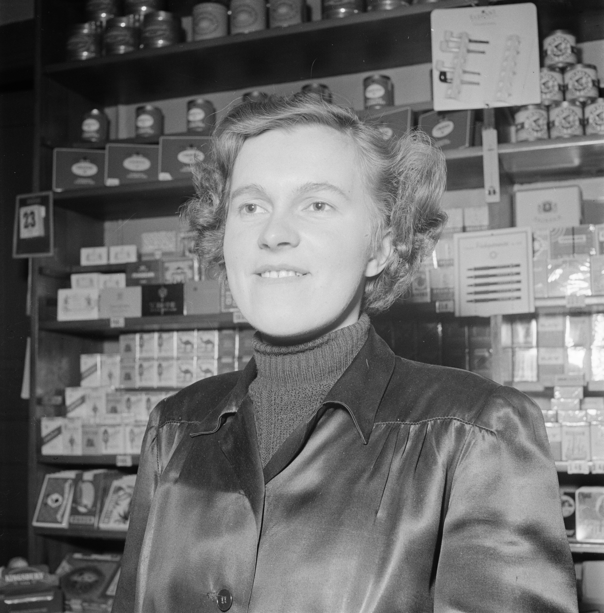 Tobakshandel, expedit, Uppsala 1954