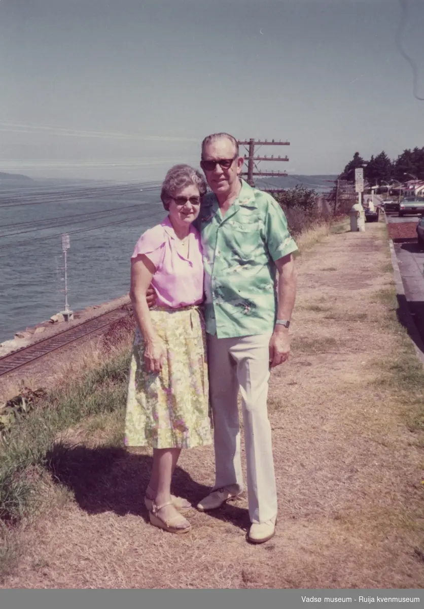Thelma (f.Niska) og Oscar, august 1983 Familien Niska Skallelv/USA.