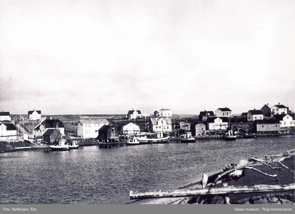 Skallelv sett fra sydsiden av elven, ca 1960.