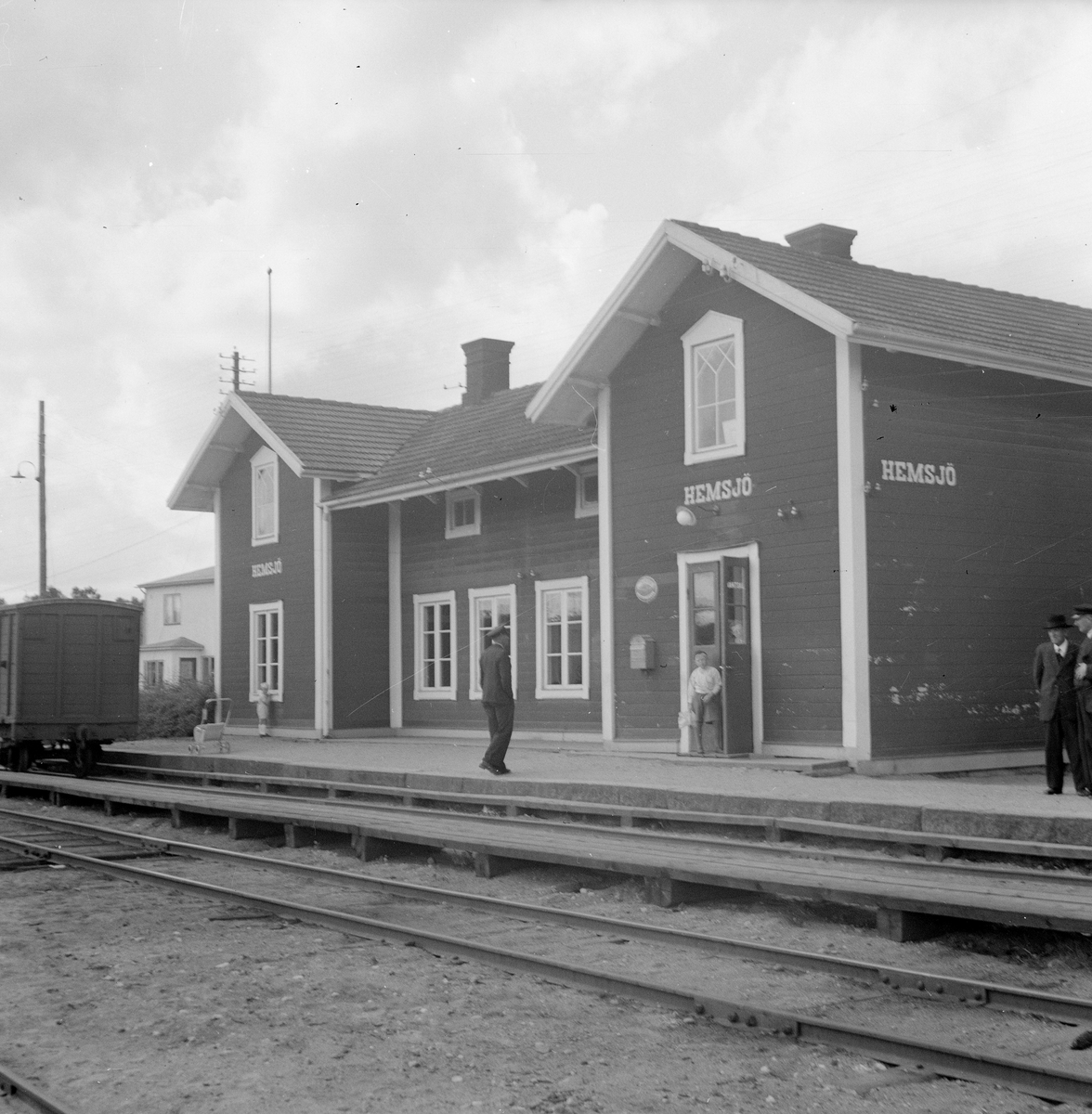 Hemsjö station anlagd 1874.