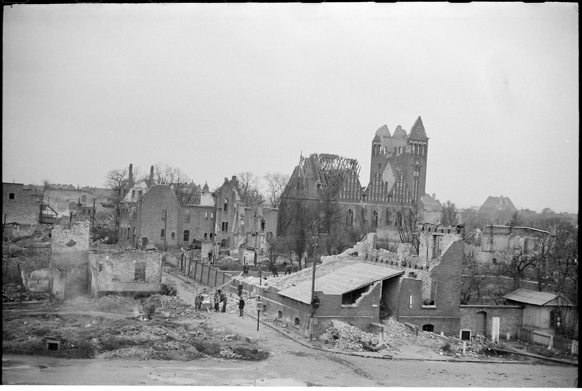 Ruiner i Gdansk, 1945.