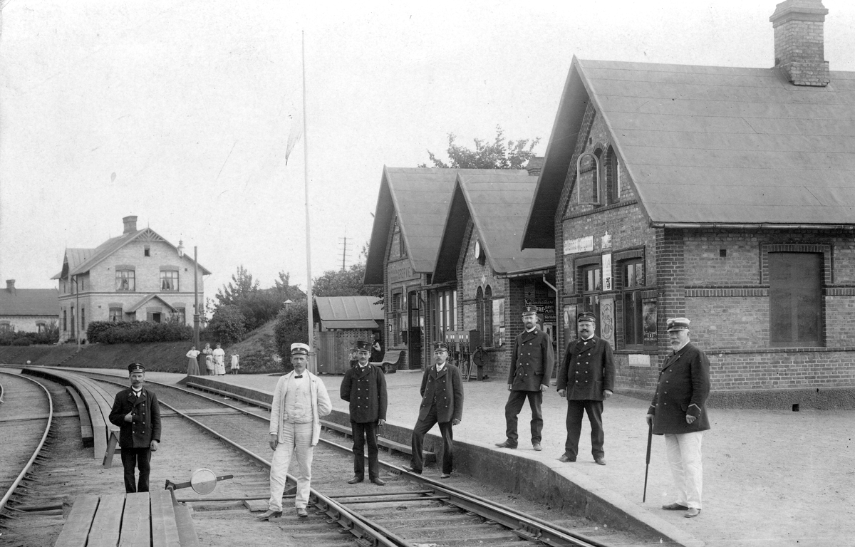 Järnvägsstationen  i Grevie.