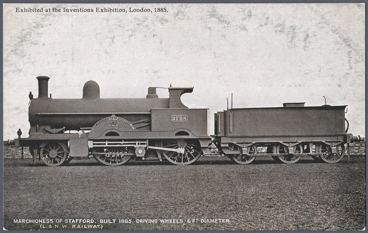London & North Western Railway. LNWR lok  2798 "Marchioness of Stafford".