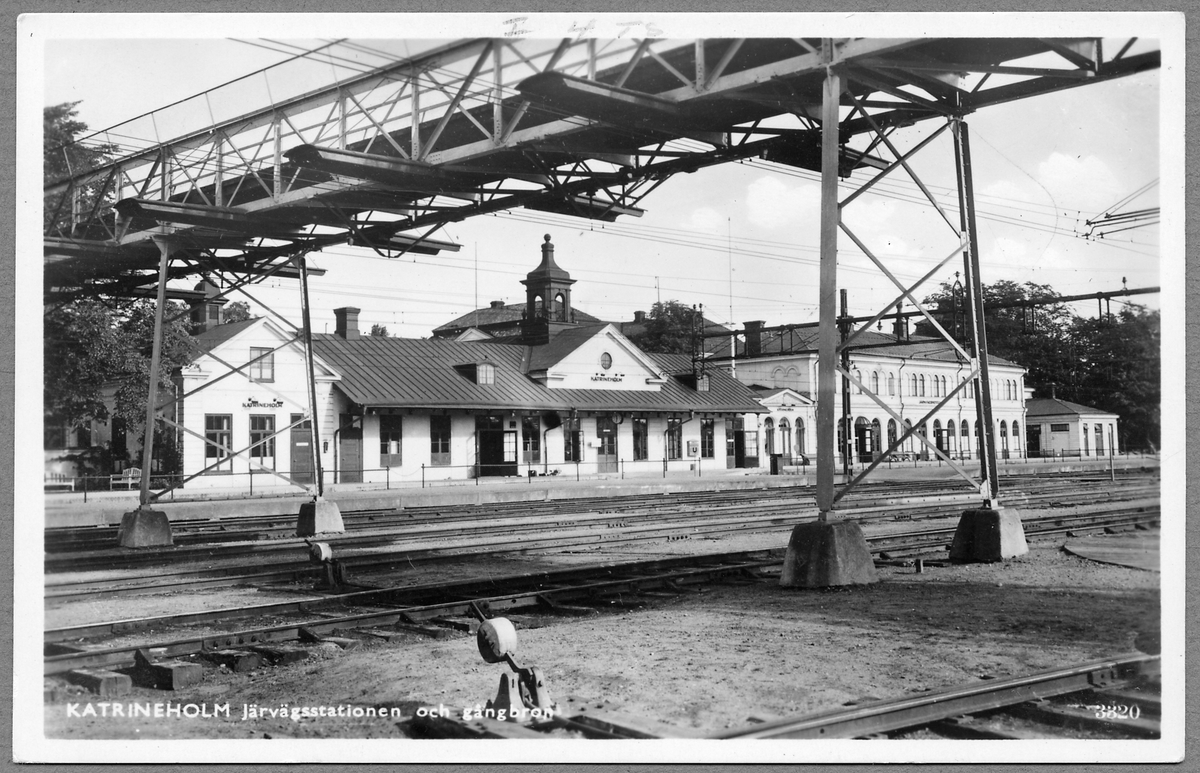 Järnvägsstationen i Katrineholm. Järnvägsmuseet / DigitaltMuseum